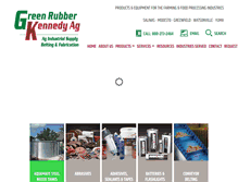 Tablet Screenshot of greenrubber.com